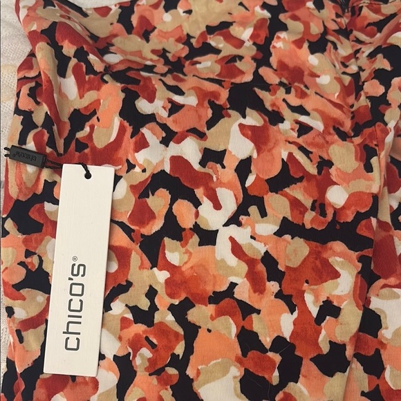 C- Chicos Floral Print square neck Tank Top NWT - Picture 16 of 17